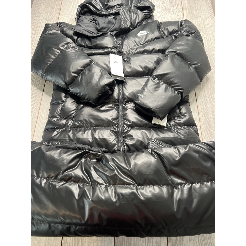 New Nike Sportswear Womens Therma-fit Puffer Trench Coat City Size Small $305 - Picture 1 of 5